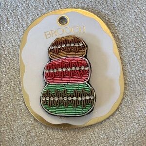 Anthropologie Macaroon Cookie Brooch New Tags Vogue Easter Baking Cute Fashion